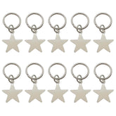 Silver Star Hair Rings
